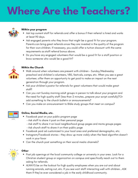 Where Are The Teachers