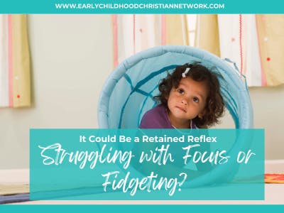 child crawling in a tunnel