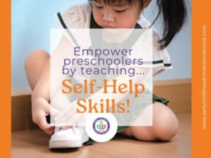 small girl putting on her shoes